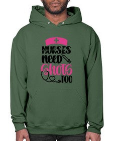 Nurses Need Shots Too Style Style 1252# - nurse- Hoodie