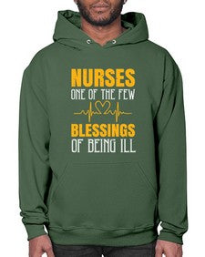 Nurses one of the few blessings of being ill Style 1261# - nurse- Hoodie