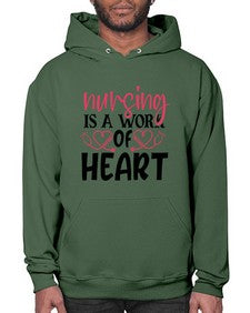 Nursing is a work of heart Style 1268# - nurse- Hoodie