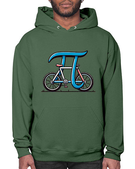 Pi Bicycle Sublimation Design 33# - pi- Hoodie