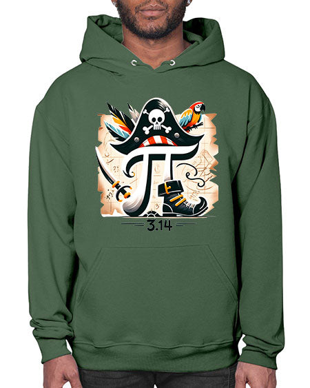 Pirate Pi Day Sublimation Design 39# - pi- Hoodie