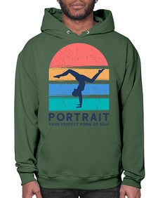 Portrait Your Perfect Form of Self 492# - yoga- Hoodie