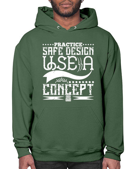 Practice safe design Use a concept Style 344# - architect- Hoodie