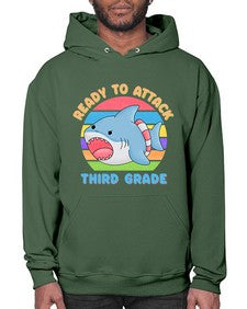 Ready to Attack third Grade 715# - third grade- Hoodie