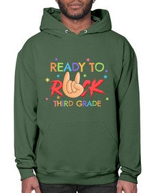 Ready to Rock third Grade 737# - third grade- Hoodie