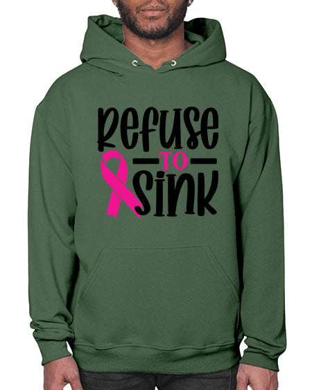 Refuse to Sink 9# - breast cancer- Hoodie