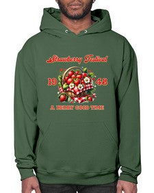 Retro Berry Strawberry Festival 1503# - strawberry- Hoodie