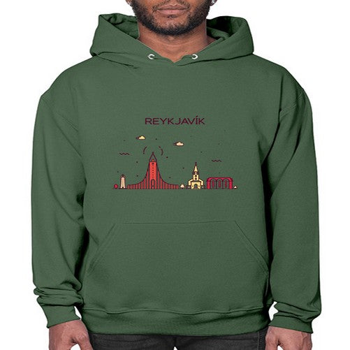 Reykjavik 1719# - cities- Hoodie