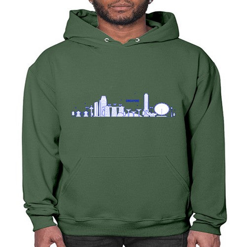 Singapore 1845# - cities- Hoodie