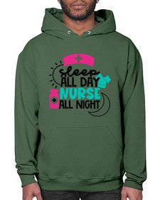 Sleep All Day Nurse All Night Style Style 1397# - nurse- Hoodie