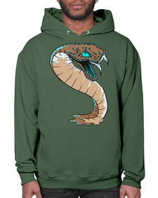 Snake 209# - cartoon animals- Hoodie