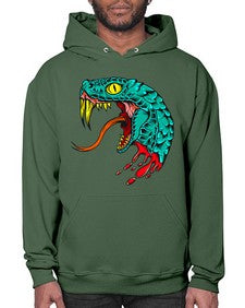 Snake 227# - cartoon animals- Hoodie