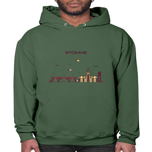 Spokane 1880# - cities- Hoodie