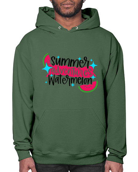Summer Adventures Watermelon Style 23# - summer- Hoodie