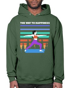 The Way to Happiness 566# - yoga- Hoodie