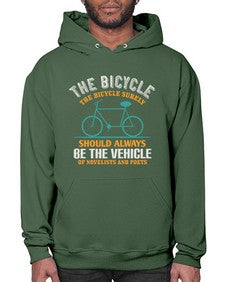 The bicycle the bicycle surely should always be the vehicle of novelists and poets 4# - bicycle- Hoodie