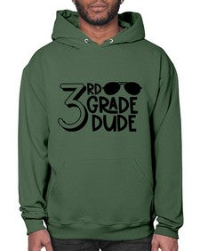 Third Grade Dude 957# - third grade- Hoodie