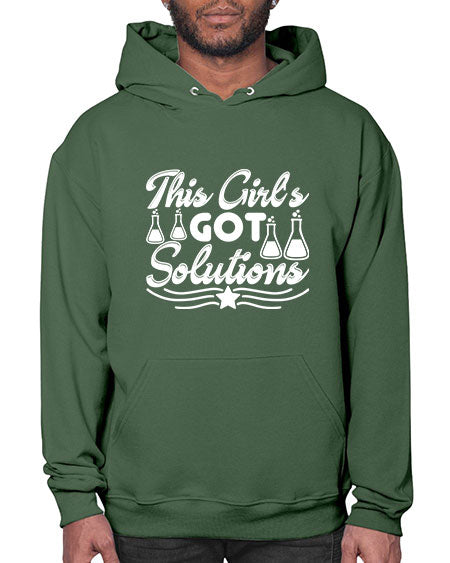 This Girl s Got Solutions 18# - general science- Hoodie