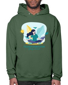 Transformation of Body and Mind 587# - yoga- Hoodie