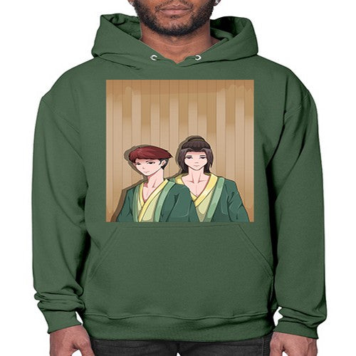 Two man in a hot spring 18# - anime- Hoodie
