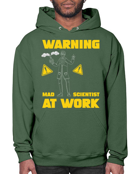 WarningMadScientistAtWorkScientistSkinite Scientist Skinite 13# - general science- Hoodie