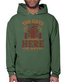 You guys the bathroom here is nuts 71# - hot rod- Hoodie