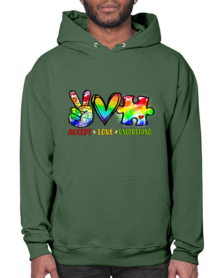 accept love understand - autism- Hoodie
