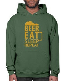 beer eat sleep 644# - beer- Hoodie