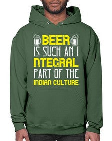 beer is such an integral part of the indian culture 652# - beer- Hoodie