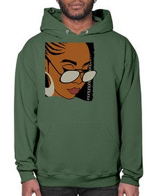 black afro 39# - black girls or women- Hoodie