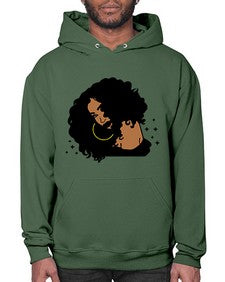 black women - queen 54# - black girls or women- Hoodie