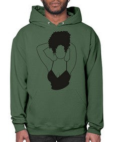 black women - queen 67# - black girls or women- Hoodie