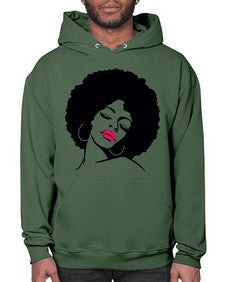 black women - queen 68# - black girls or women- Hoodie