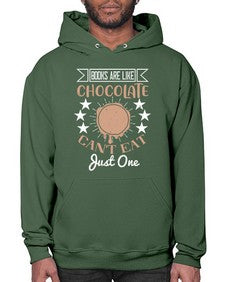books are like chocolate cant eat just one 57# - chocolate- Hoodie