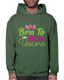 born to be a unicorn 63# - unicorn- Hoodie