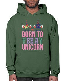 born to be a unicorn 70# - unicorn- Hoodie