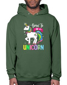 born to be a unicorn 72# - unicorn- Hoodie