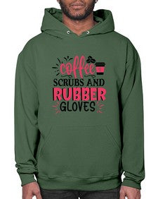 coffee scrubs and rubber gloves Style 663# - nurse- Hoodie
