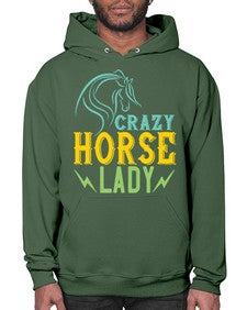 crazy horse lady Style 10# - horse- Hoodie