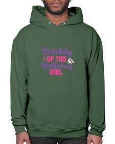 daddy of the birthday girl 90# - unicorn- Hoodie