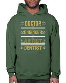 doctor engineer artist dentist Style 122# - dentist- Hoodie