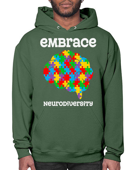 embrace neurodiversity autism awareness 87# - autism- Hoodie