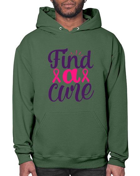 find a cure Style 12# - breast cancer- Hoodie