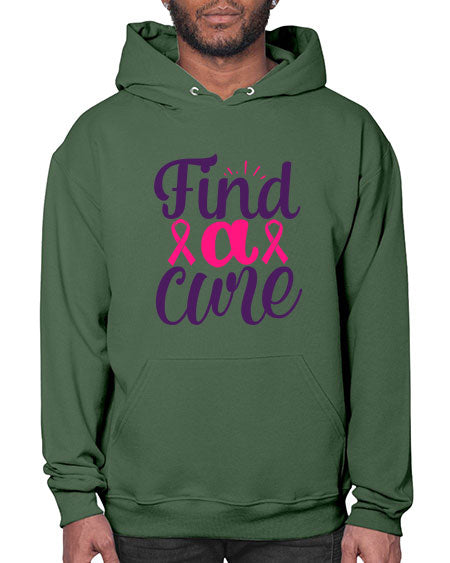 find a cure - breast cancer- Hoodie