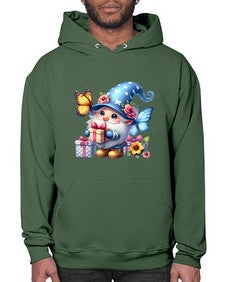 gnome with butterfly 03# - gnome- Hoodie
