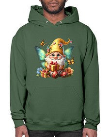 gnome with butterfly 07# - gnome- Hoodie
