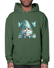 gnome with butterfly 10# - gnome- Hoodie