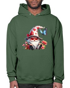 gnome with butterfly 13# - gnome- Hoodie