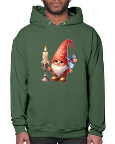 gnome with butterfly 16# - gnome- Hoodie
