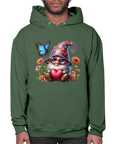 gnome with butterfly 17# - gnome- Hoodie